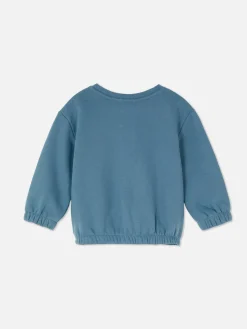 Clearance Primark Sweat-shirt à Col Ras-du-cou Bleu