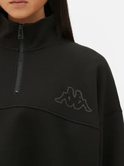 Online Primark Sweat-shirt à Col Zippé Kappa X Noir