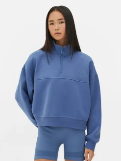 Online Primark Sweat-shirt à Col Zippé Kappa X Bleu