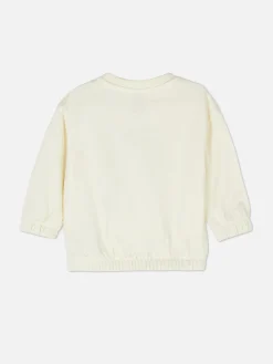 Sale Primark Sweat-shirt à Ourlet élastique Disney Mickey Mouse Écru