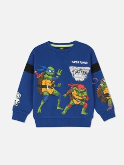 Primark Sweat-shirt Col Ras-du-cou Les Tortues Ninja Bleu marine