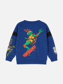 Primark Sweat-shirt Col Ras-du-cou Les Tortues Ninja Bleu marine