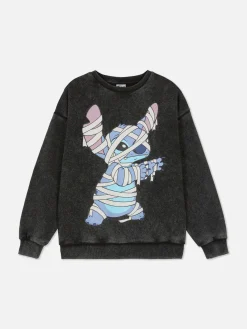 Primark Sweat-shirt Délavé à L'acide Disney Lilo & Stitch Anthracite