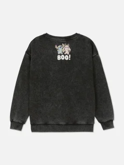Primark Sweat-shirt Délavé à L'acide Disney Lilo & Stitch Anthracite