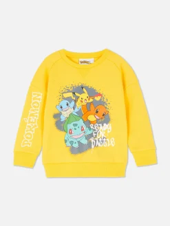 Sale Primark Sweat-shirt Graphique à Motif Graffiti Pokémon Jaune