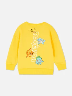 Sale Primark Sweat-shirt Graphique à Motif Graffiti Pokémon Jaune