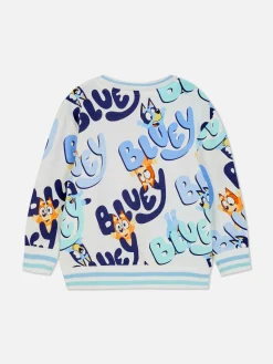 Primark Sweat-shirt Graphique Bluey à Coordonner Écru