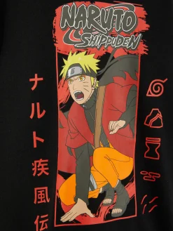 New Primark Sweat-shirt Graphique Naruto Noir