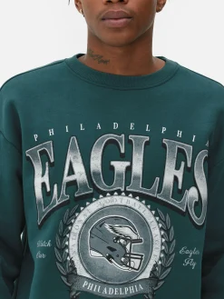 Best Primark Sweat-shirt Graphique NFL Philadelphia Eagles Bleu sarcelle