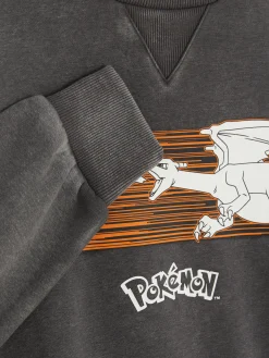 New Primark Sweat-shirt Graphique Pokémon Gris foncé