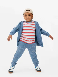 New Primark Sweat-shirt Zippé à Capuche Graphique à Coordonner Bleu