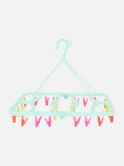 New Primark Étendoir Pliant à 24 Pinces Vert menthe