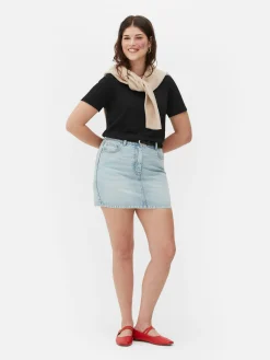 Discount Primark T-shirt Coupe Regular à Col Ras Du Cou Noir