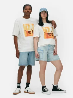 Discount Primark T-shirt De Groupe Blur Écru