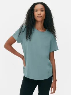 Best Primark T-shirt De Sport à Col Ras-du-cou Vert foncé