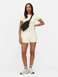 Clearance Primark T-shirt De Sport En Tissu Ultra-doux Écru