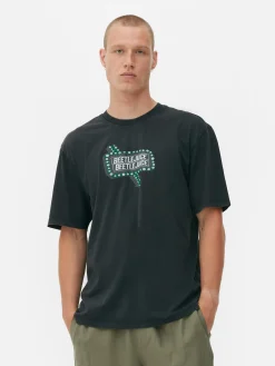 Primark T-shirt Effet Délavé Beetlejuice Anthracite
