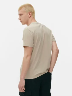 Sale Primark T-shirt Graphique Japon Grège