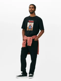 Clearance Primark T-shirt Graphique Shining Anthracite