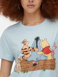Clearance Primark T-shirt Imprimé Disney Winnie L'ourson Bleu