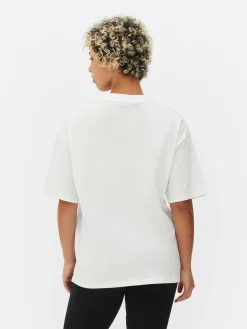 Primark T-shirt Oversize Disney L’Étrange Noël De Monsieur Jack De Tim Burton Blanc