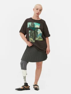 Online Primark T-shirt Oversize Les Cyprès De Van Gogh Anthracite