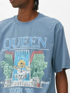 Outlet Primark T-shirt Queen Tour Bleu