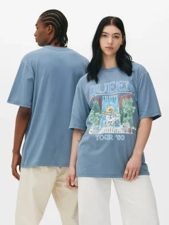 Outlet Primark T-shirt Queen Tour Bleu