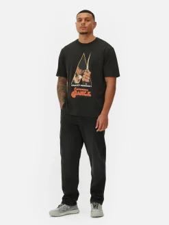 Best Primark Un T-shirt Graphique Orange Mécanique Noir