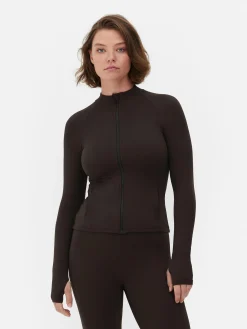 Outlet Primark Veste De Sport Souple Zippée Rita Ora Chocolat