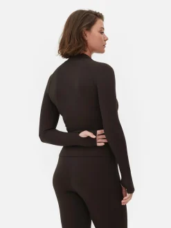 Outlet Primark Veste De Sport Souple Zippée Rita Ora Chocolat