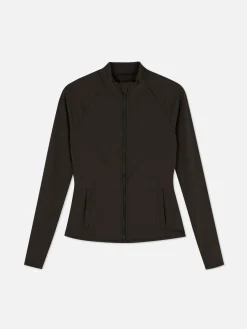 Outlet Primark Veste De Sport Souple Zippée Rita Ora Chocolat